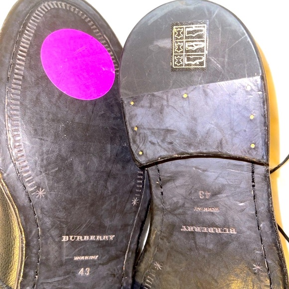 Burberry Black Leather Men's Dress Shoes NWOT - Picture 14 of 16